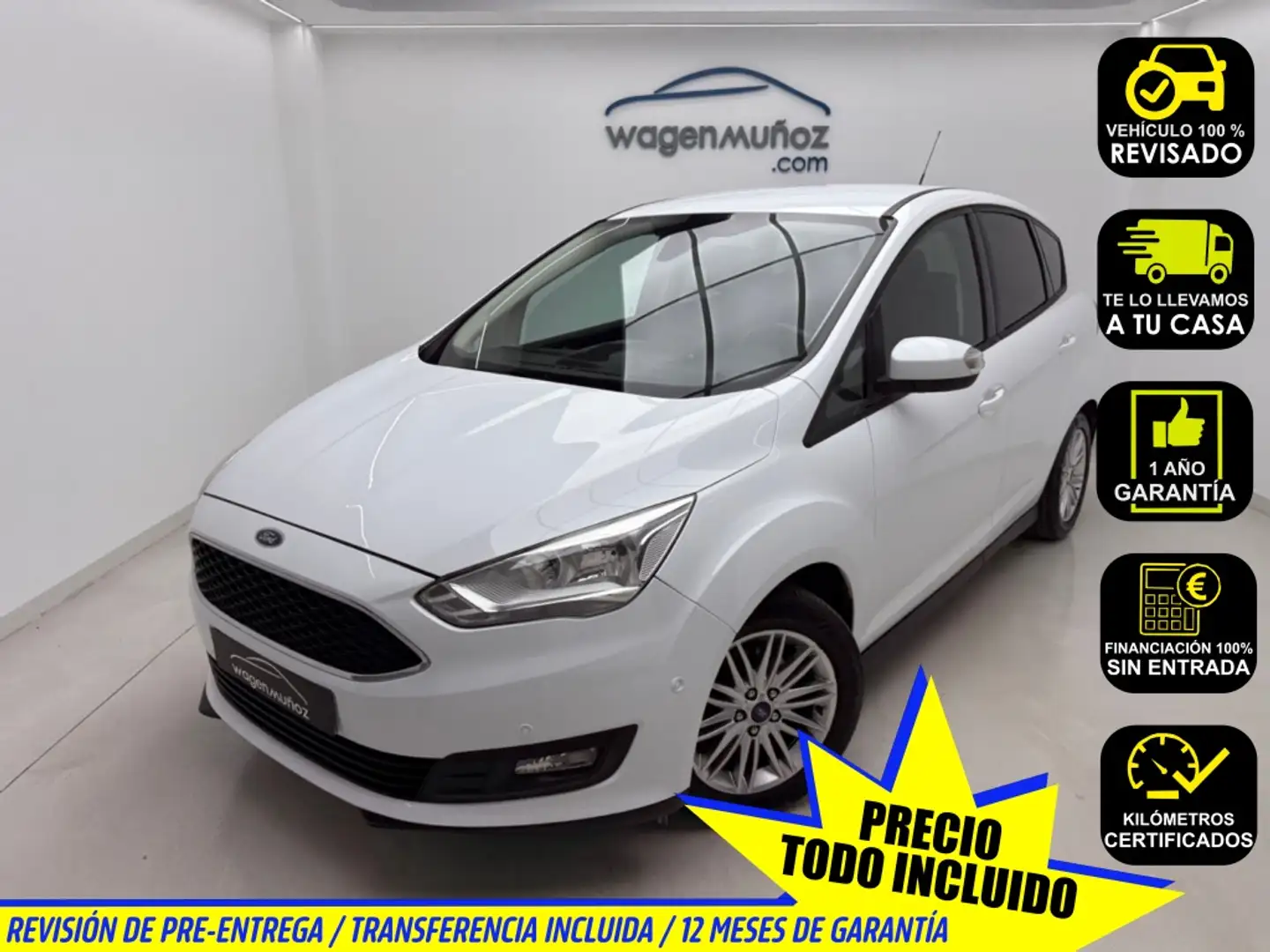 Ford C-Max 1.5TDCi Titanium 120 Blanc - 1