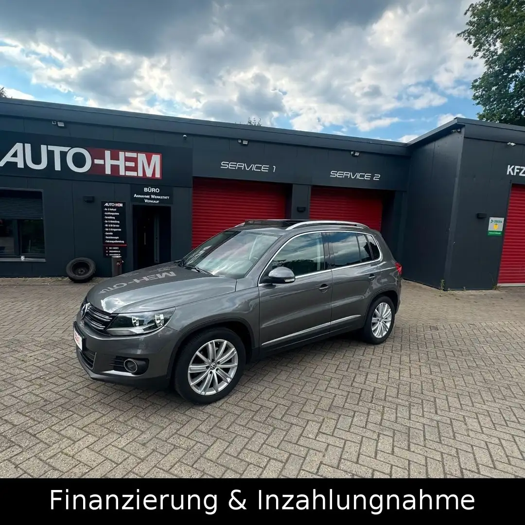 Volkswagen Tiguan Kamera AHK Panorama 1 Hand Scheckheft Grau - 2