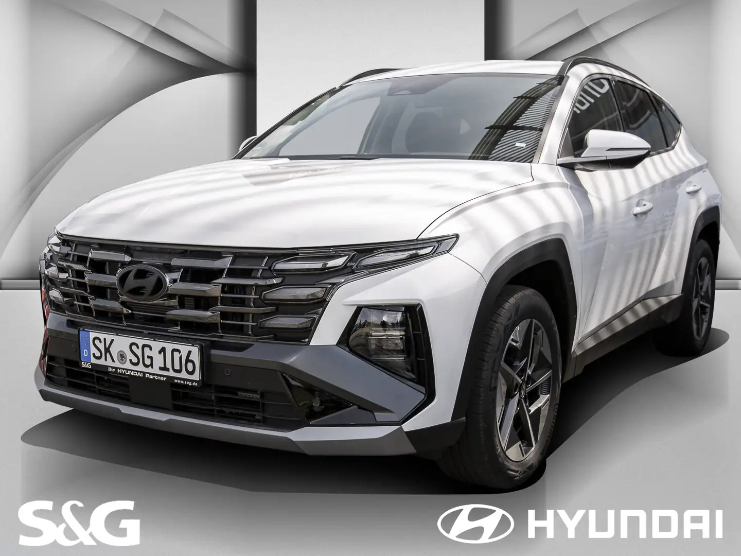 Hyundai TUCSON CarPlay+LED+dig.Cockp+kabell.Laden+sofort Weiß - 1