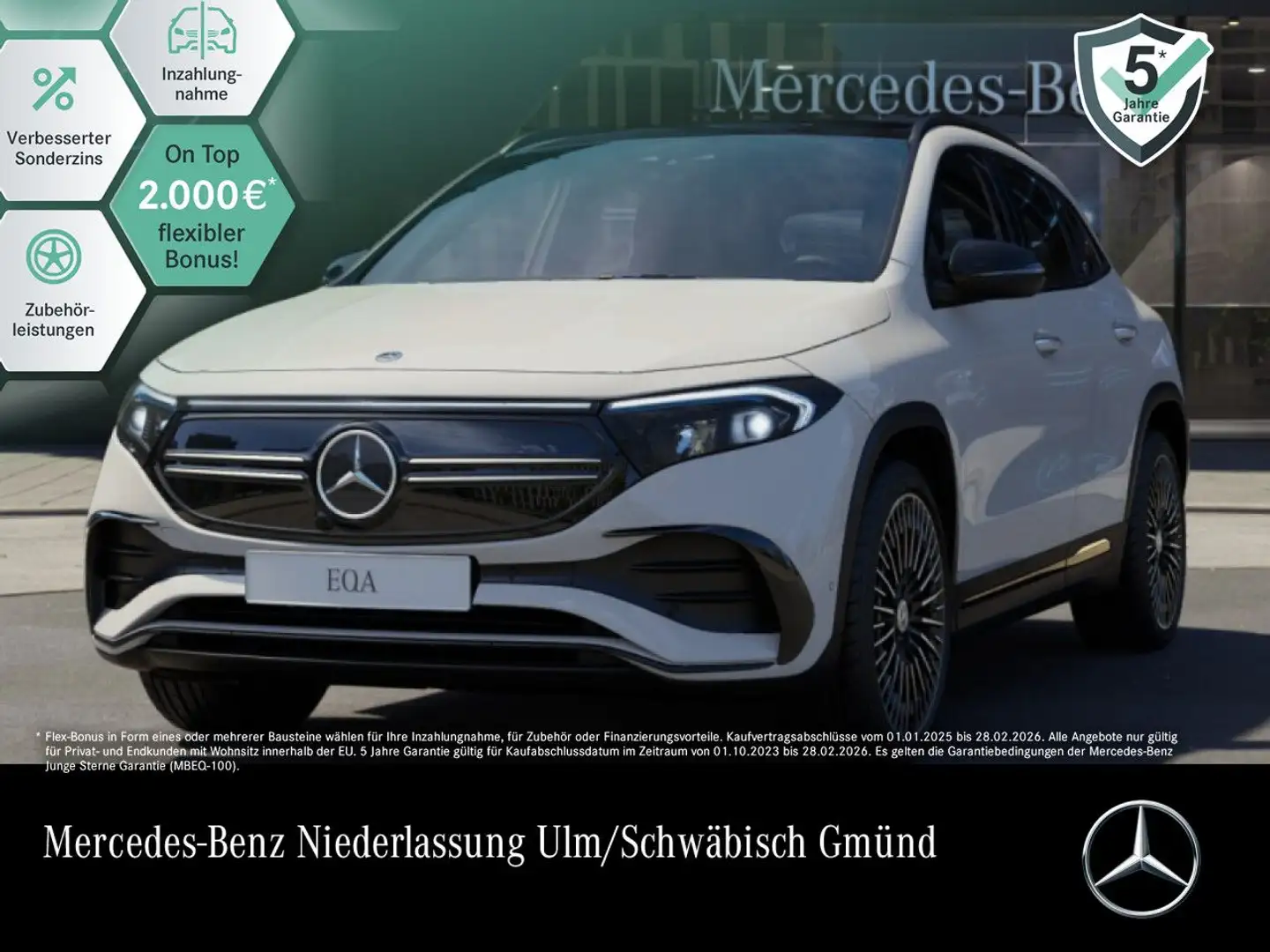 Mercedes-Benz EQA 350 4M AMG+NIGHT+20"+PLUS-PAKET+AHK+PANO Blanco - 1