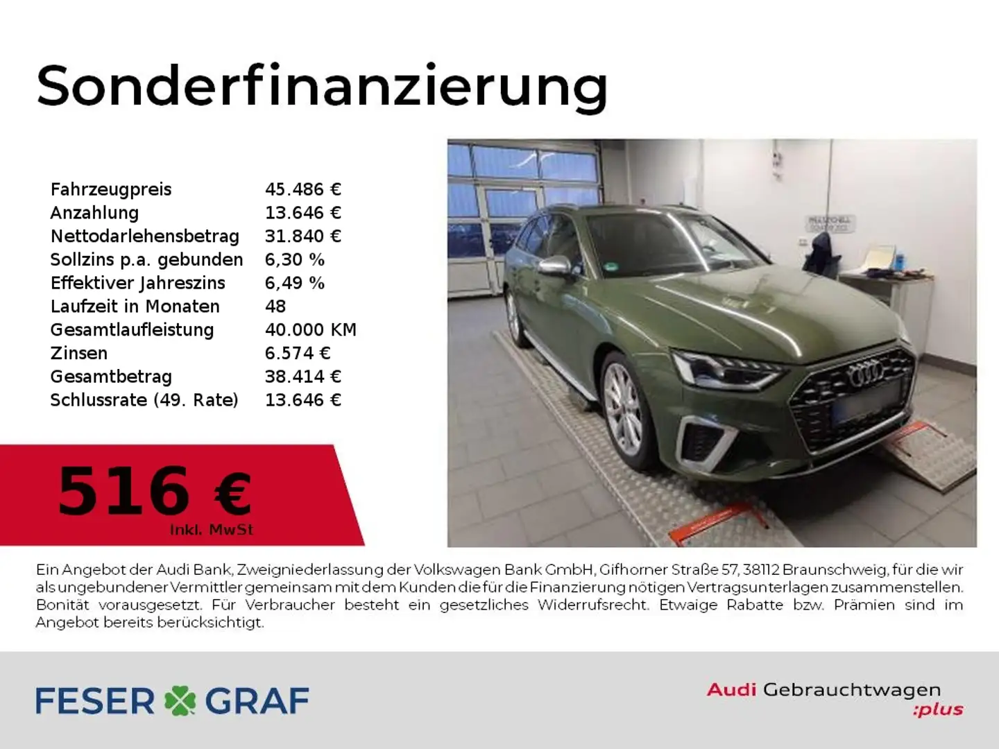 Audi S4 Avant TDI Pano,Standhzg,Matrix,HUD,AHK Grün - 1