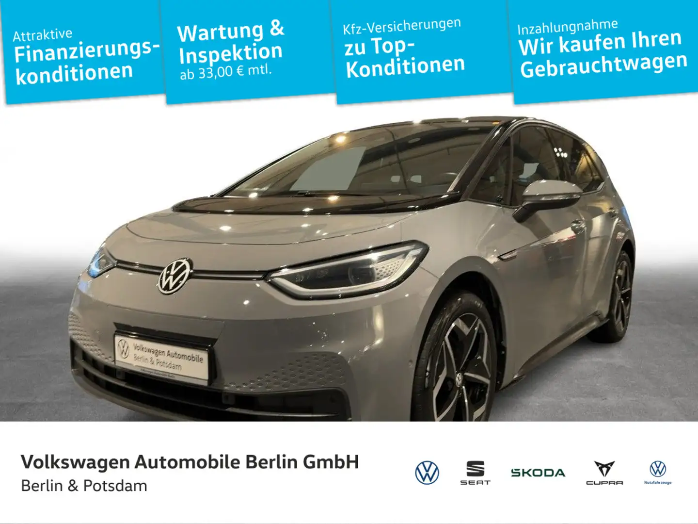 Volkswagen ID.3 Pro S NAVI MATRIX-LED KAMERA 77kWh Grau - 1
