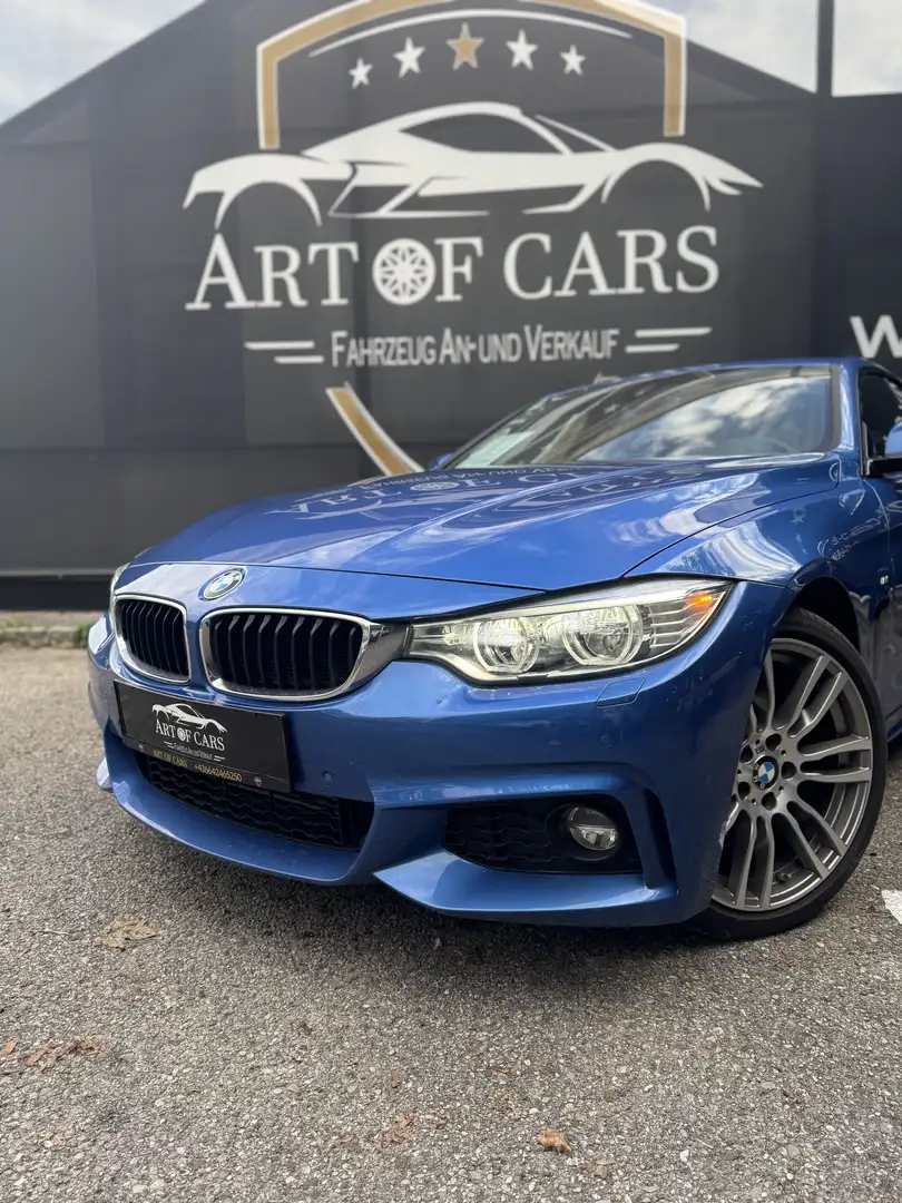 BMW 420 420 d xDrive M Sport/ HuD/LED/ ACC/ Ab 262 Euro im Monat Blau - 2
