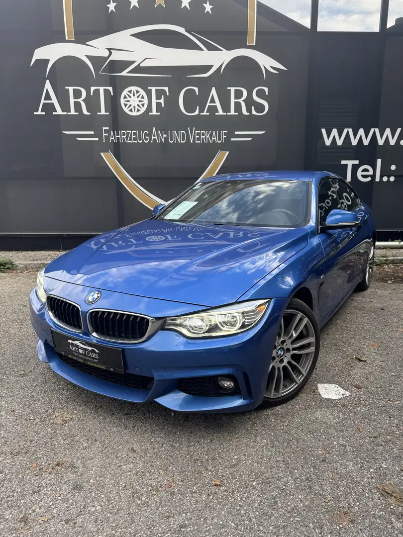 BMW 420 420 d xDrive M Sport/ HuD/LED/ ACC/ Ab 262 Euro im Monat Blau - 1