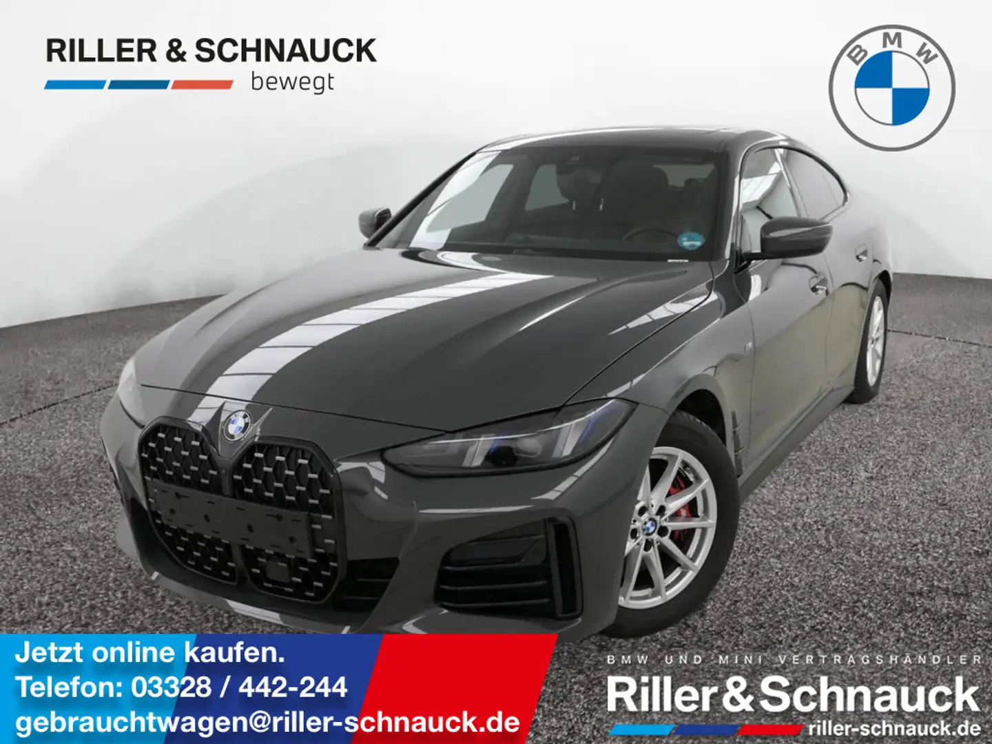 BMW 420 i Gran Coupé M Sport-Pro GLASDACH+HUD+ACC+ Grau - 1