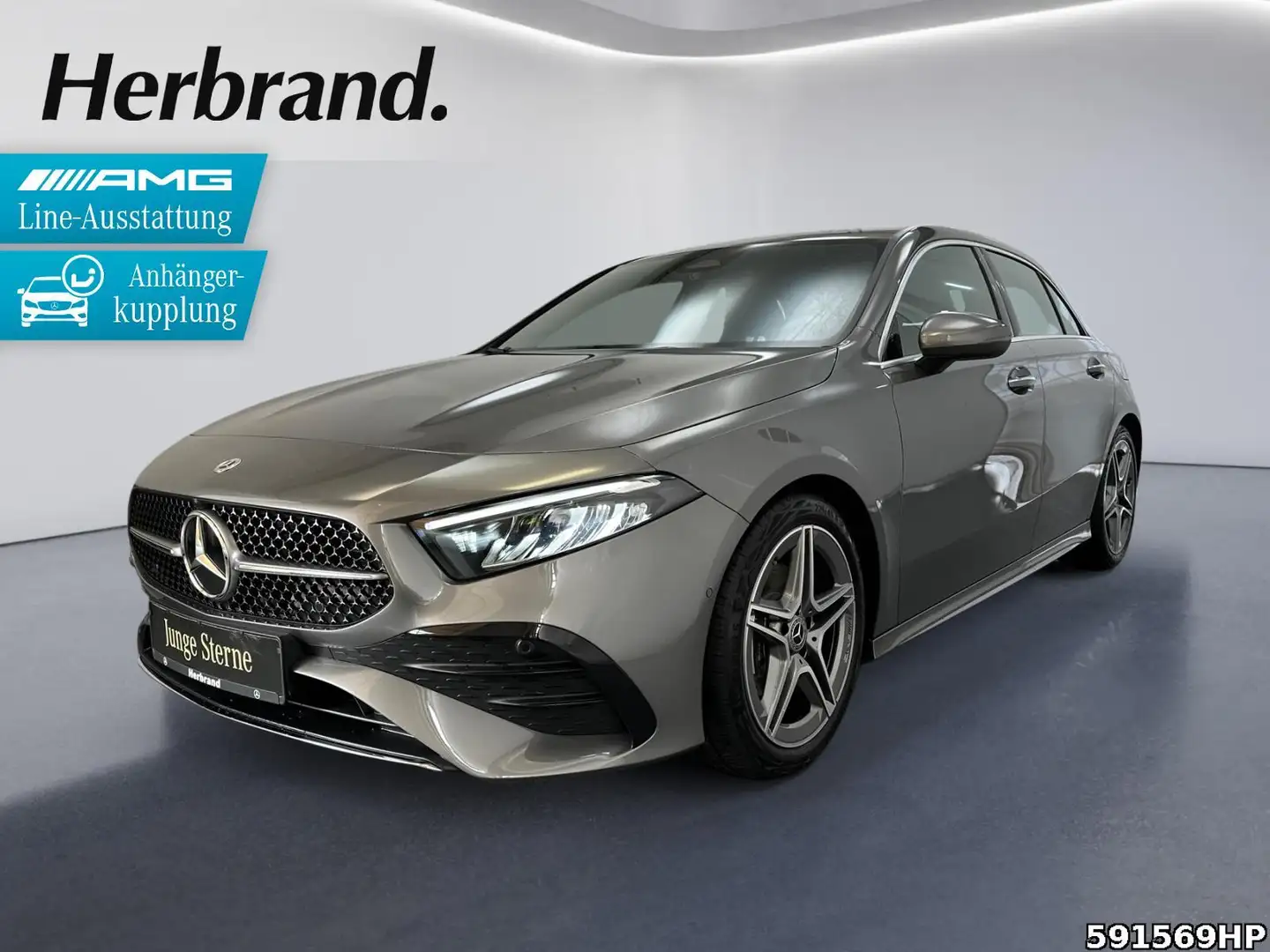 Mercedes-Benz A 200 AMG Line DISTRONIC KEYLESS-GO Anhängervor. Grau - 1