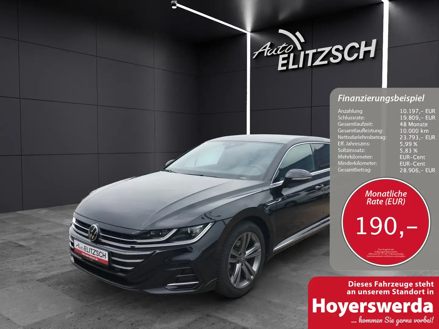 Volkswagen Arteon SB TSI R-Line DSG Matrix AHK Navi AID ACC SH Schwarz - 1