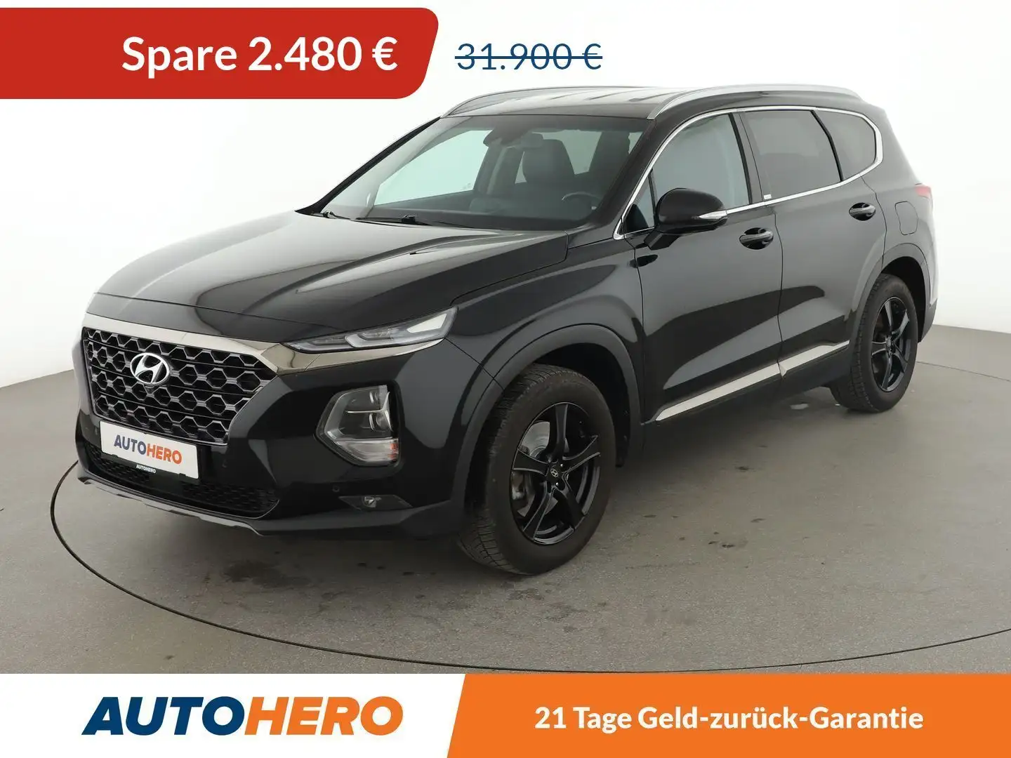 Hyundai SANTA FE 2.2 CRDi Premium 4WD Aut.*NAVI*LED*HUD* Schwarz - 1