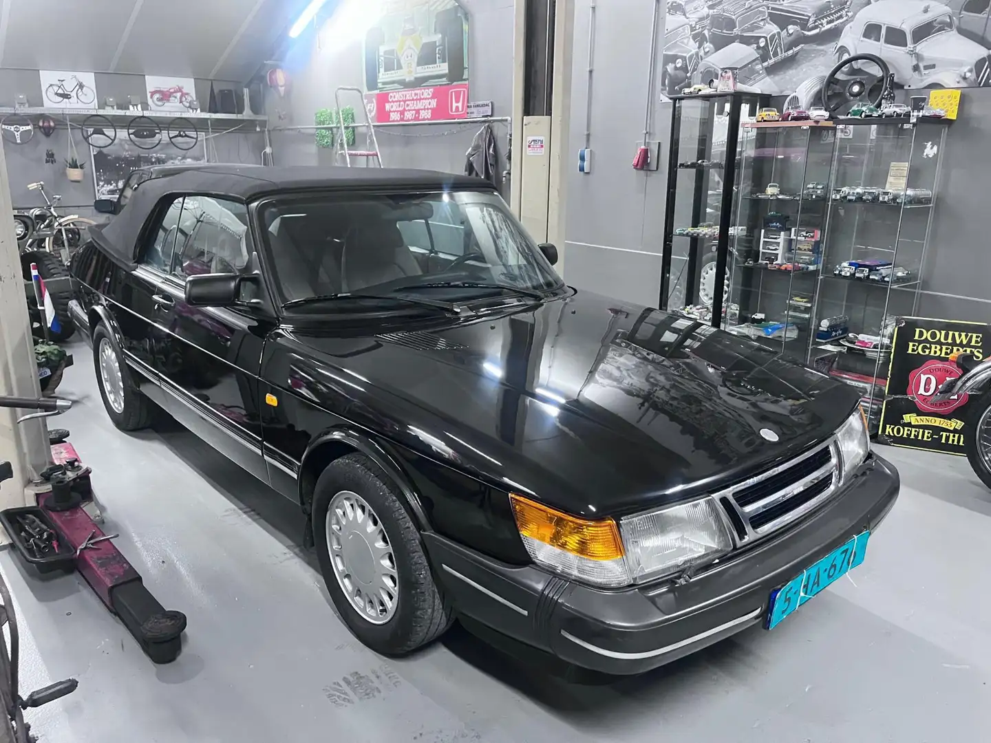 Saab 900 Cabrio 2.0 Turbo 16 Noir - 1