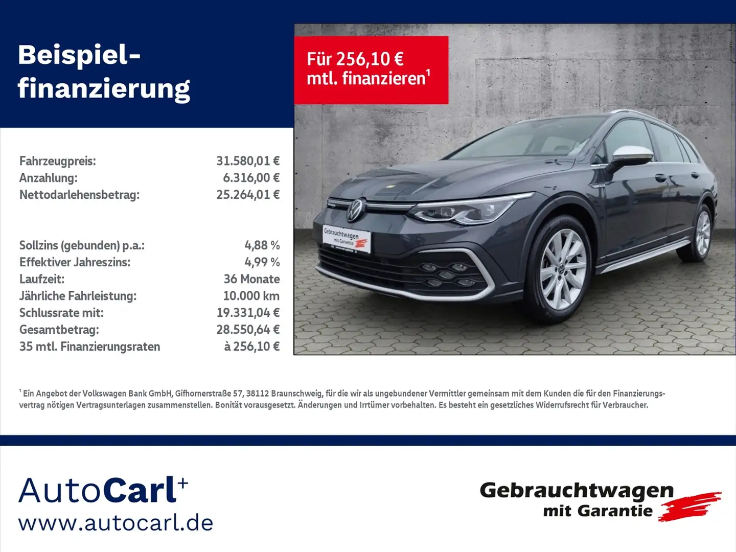 Volkswagen Golf Variant VIII Variant Alltrack 2.0TDI 4M DSG Navi/ACC/LHZ/ Gris - 1