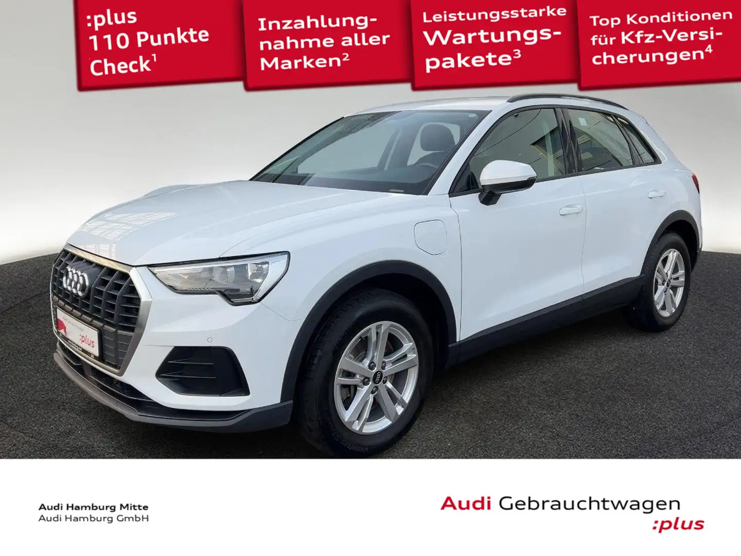 Audi Q3 45 TFSI e S tronic AHK Kamera Sitzhzg Virtual Weiß - 1