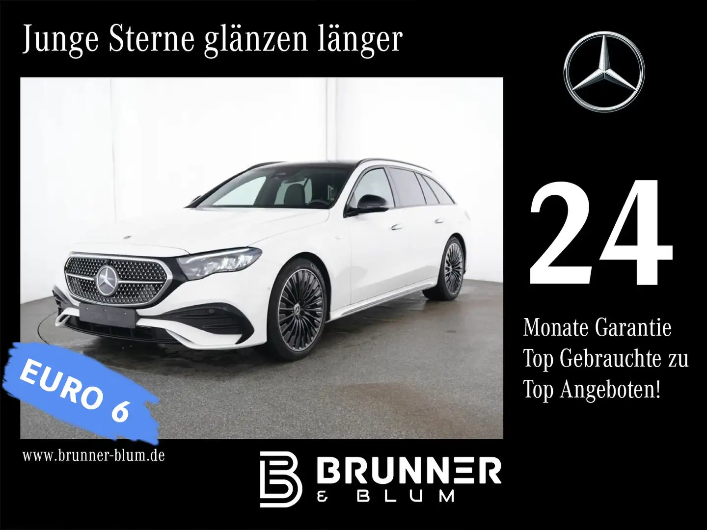 Mercedes-Benz E 300 E 300 T de 4M AMG,Superscreen,Night,AHK,Pano, BC Bianco - 1
