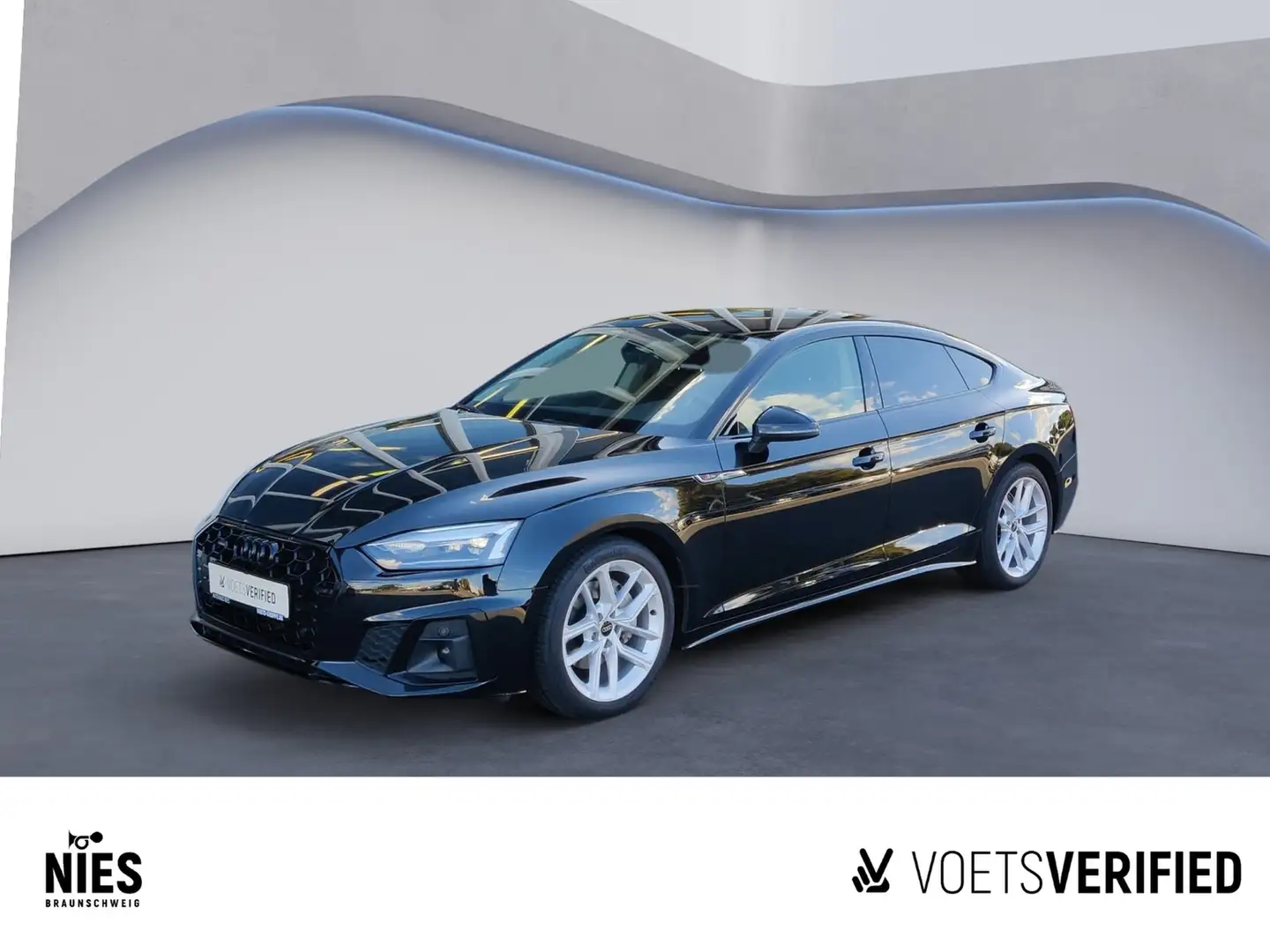 Audi A5 Sportback S-line 40 TDI S-tronic LED+KLIMA+PDC H Noir - 1