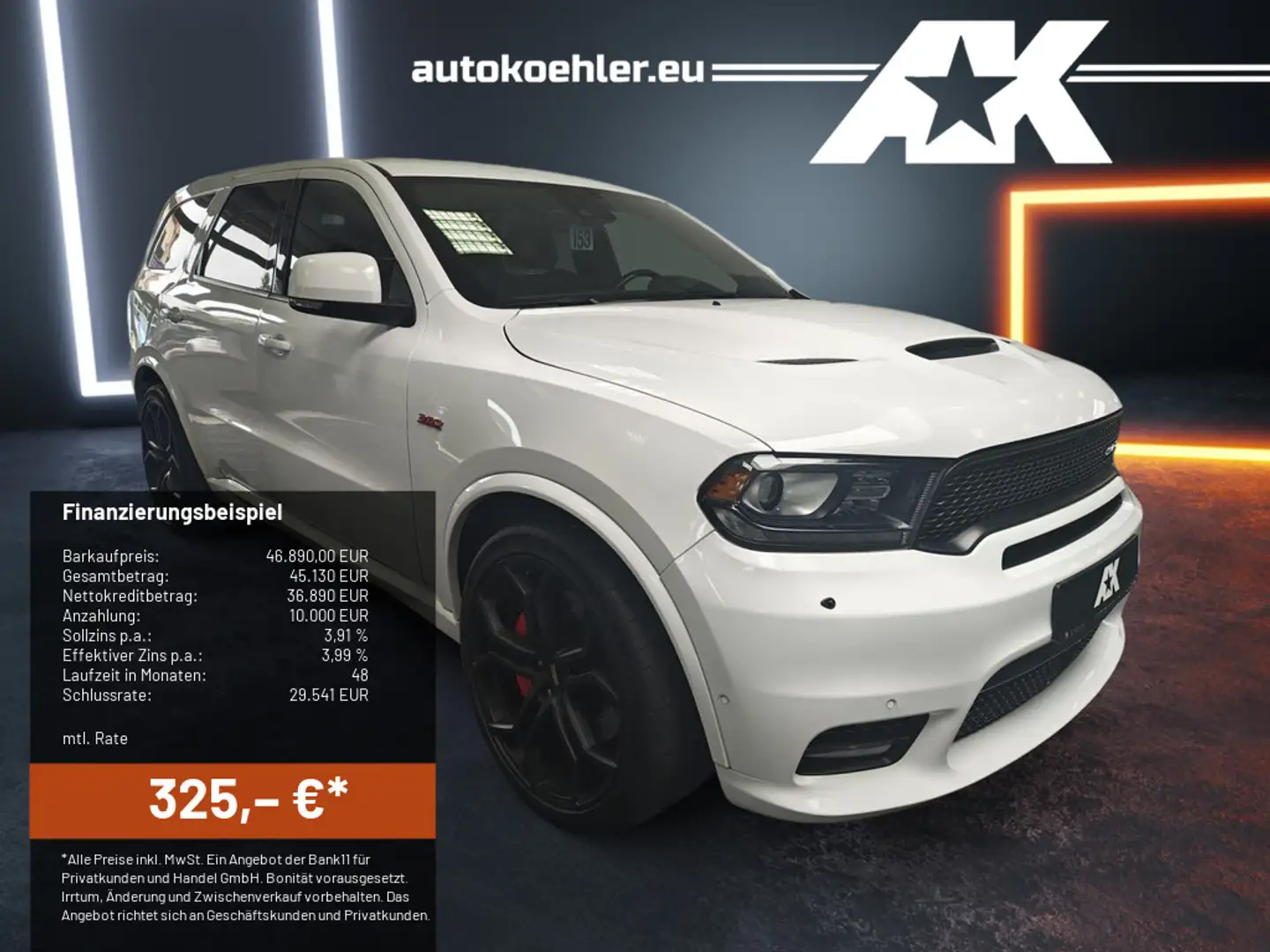 Dodge Durango SRT 22 Zoll Captian Chairs Biały - 1