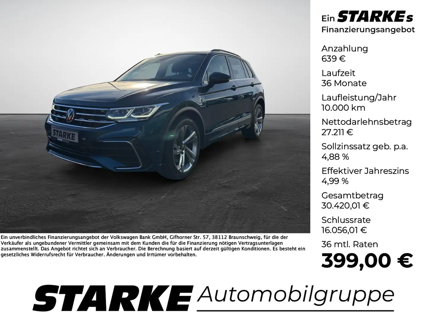 Volkswagen Tiguan 1.4 TSI DSG eHybrid R-Line Blau - 1