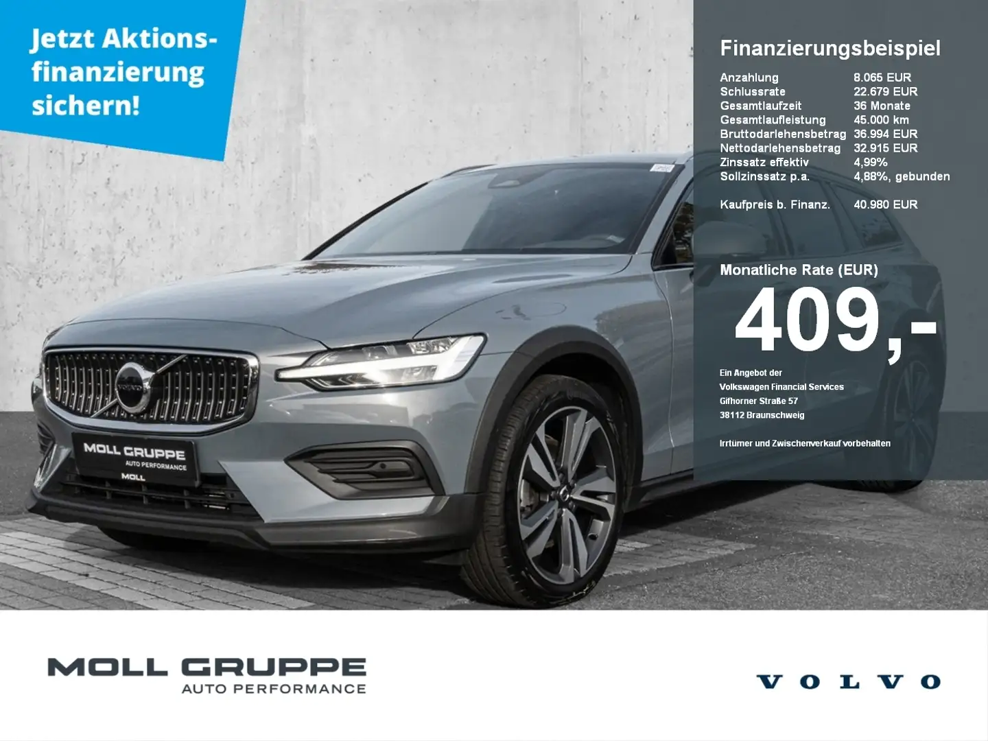 Volvo V60 Cross Country B4 AWD Plus Grau - 1