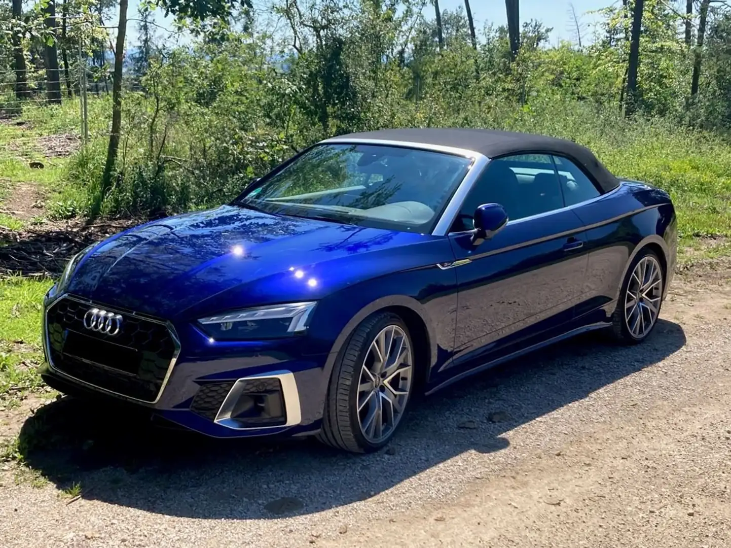 Audi Cabriolet Audi A5 Cabrio S line TFSI quattro 265 PS S tronic Blauw - 2