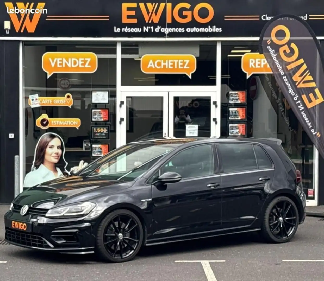 Volkswagen Golf VII 2.0 TSI 310CH R 4MOTION DSG7 LIGNE COMPLETE REMUS Schwarz - 1