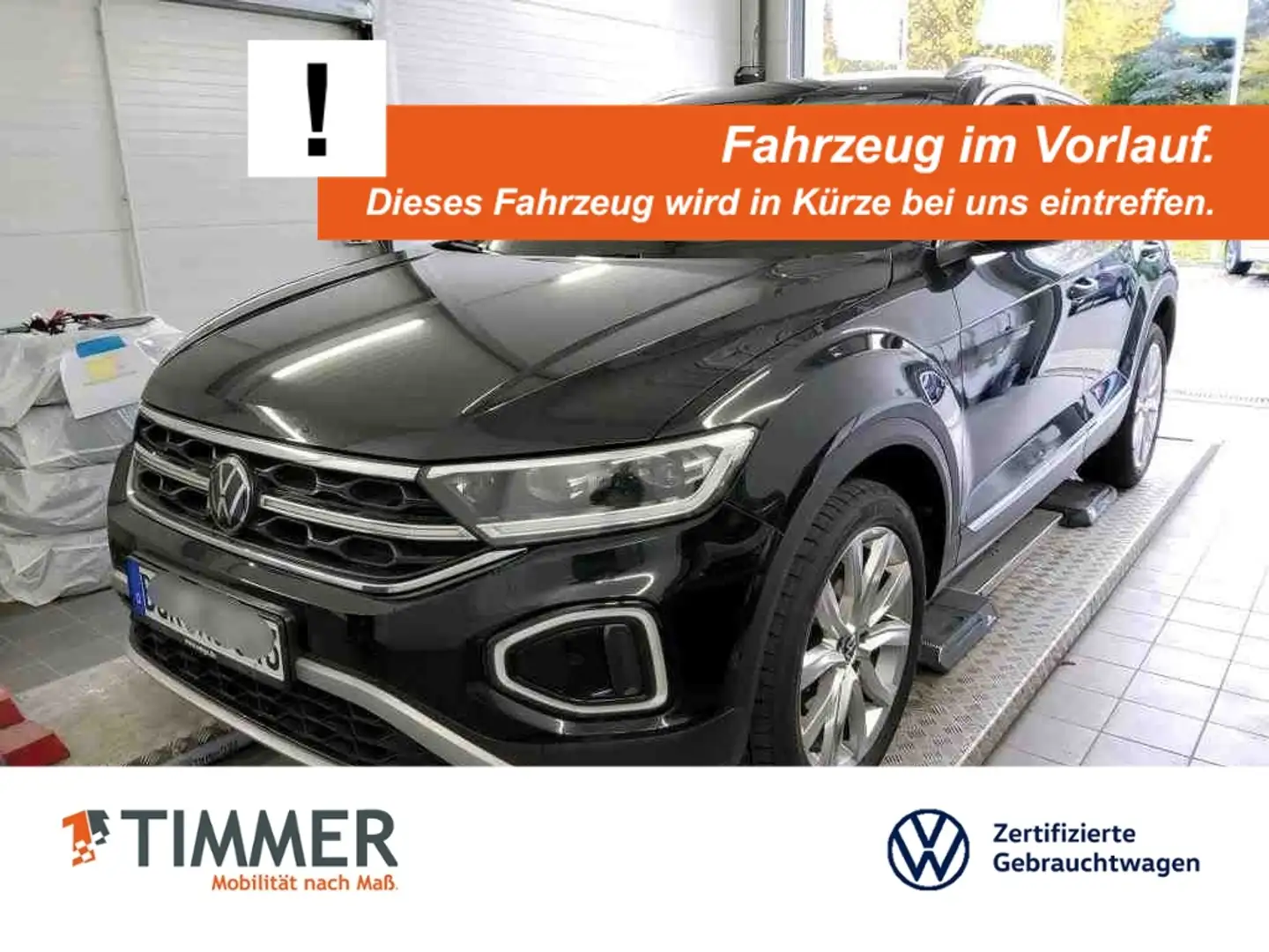 Volkswagen T-Roc 2.0 TDI DSG STYLE +AHK +IQ.LIGHT +ACC +RKAM +VIRT Schwarz - 1