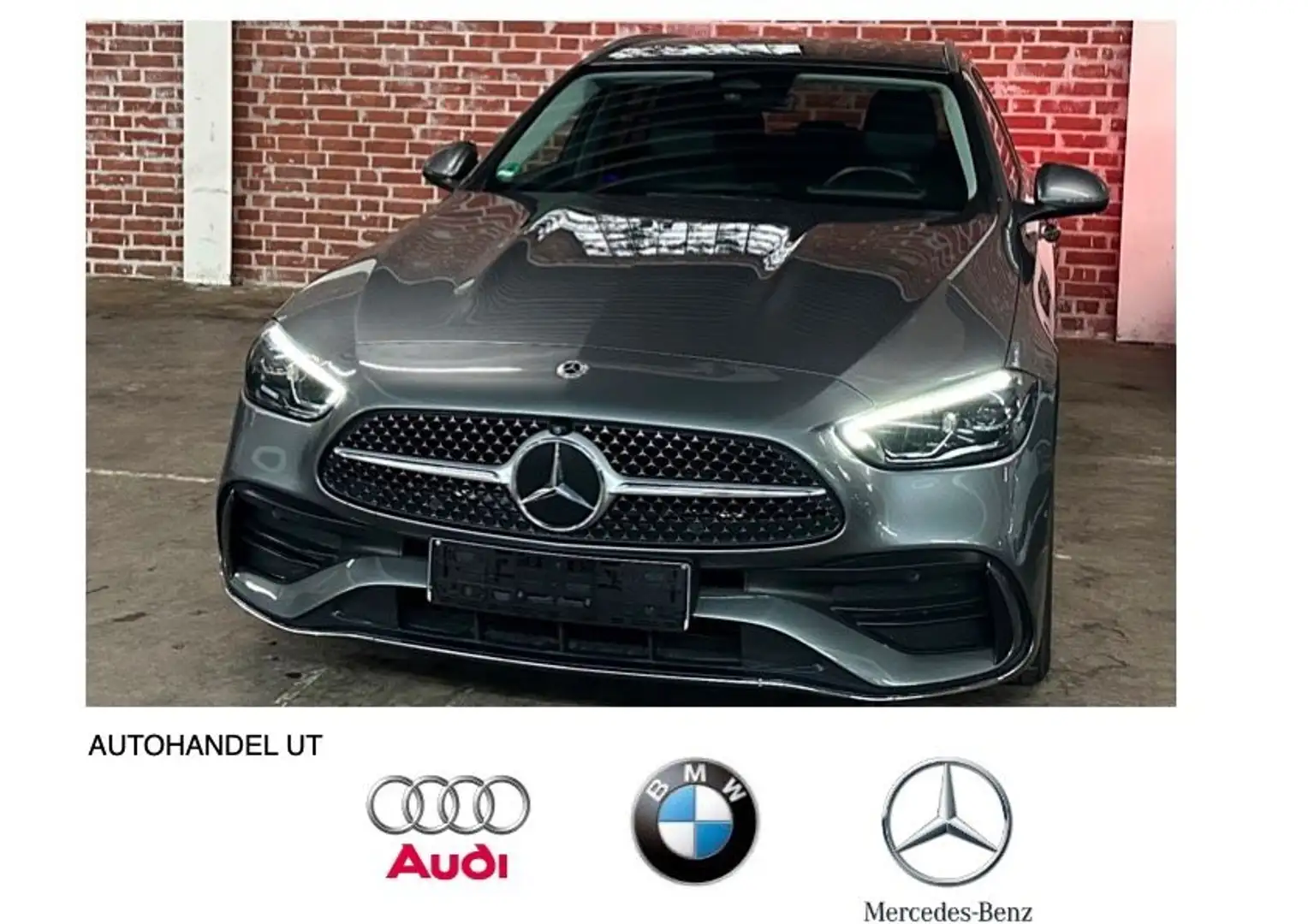 Mercedes-Benz C 220 d T 9G AMG Line/LED/MBUX/360°Kam Gris - 1