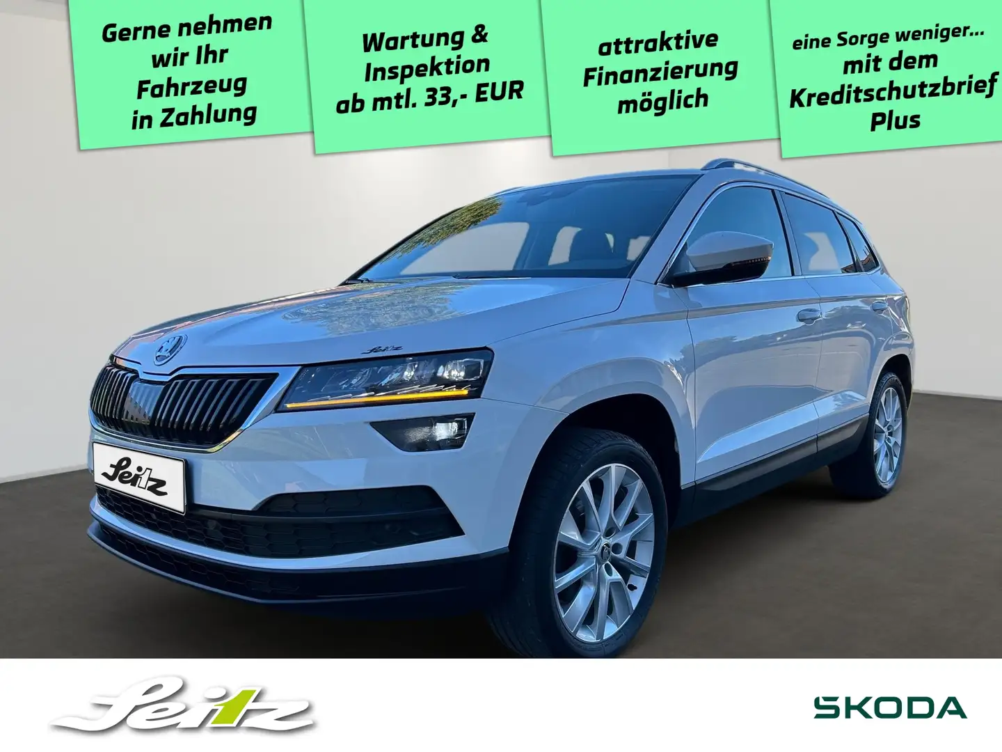Skoda Karoq 2.0 TDI 4x4 Style *AHK*KAMERA*NAVI*LED* Weiß - 1