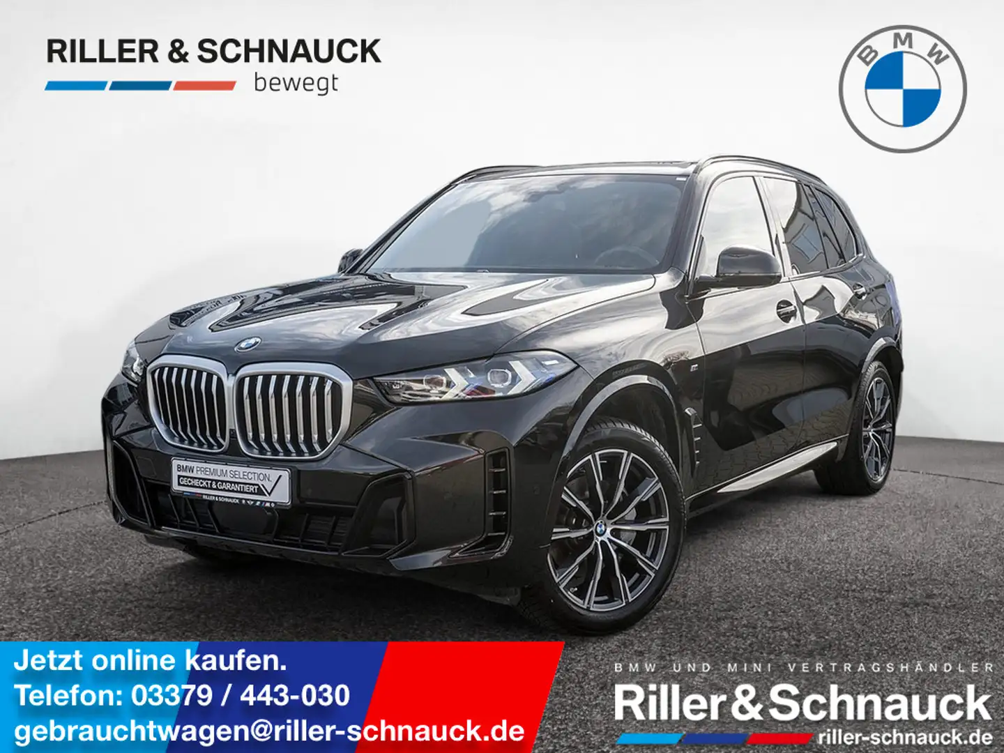 BMW X5 xDrive 40d M-Sport H/K AHK ACC PANO 360° Schwarz - 1