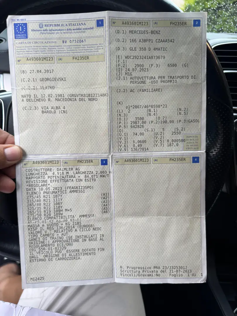 Mercedes-Benz GLE 350 GLE Coupe - C292 Coupe d Premium Plus 4matic auto Grigio - 2