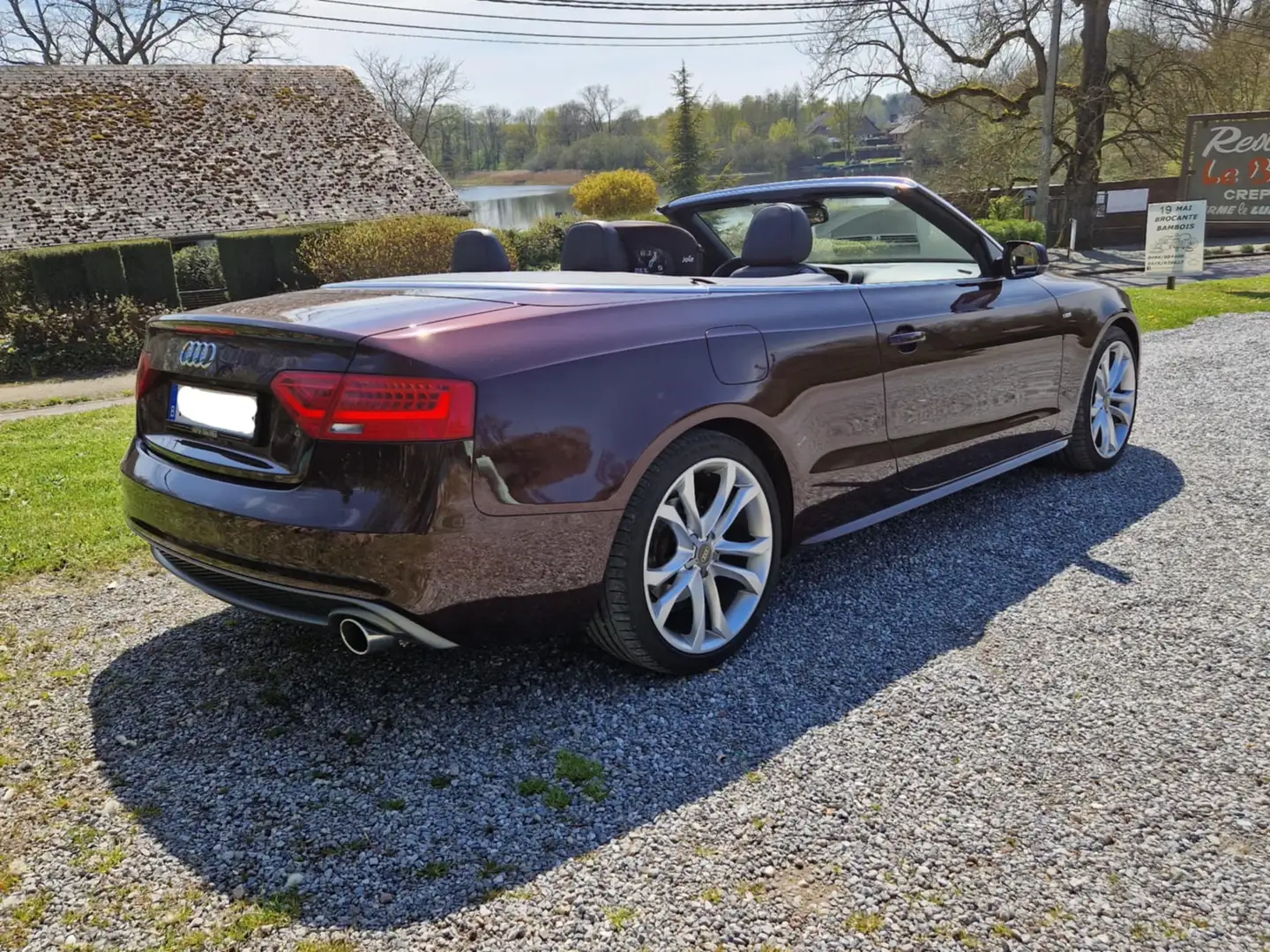 Audi A5 A5 Cabriolet 3.0 TDi V6 S line DPF Multitronic Paars - 2