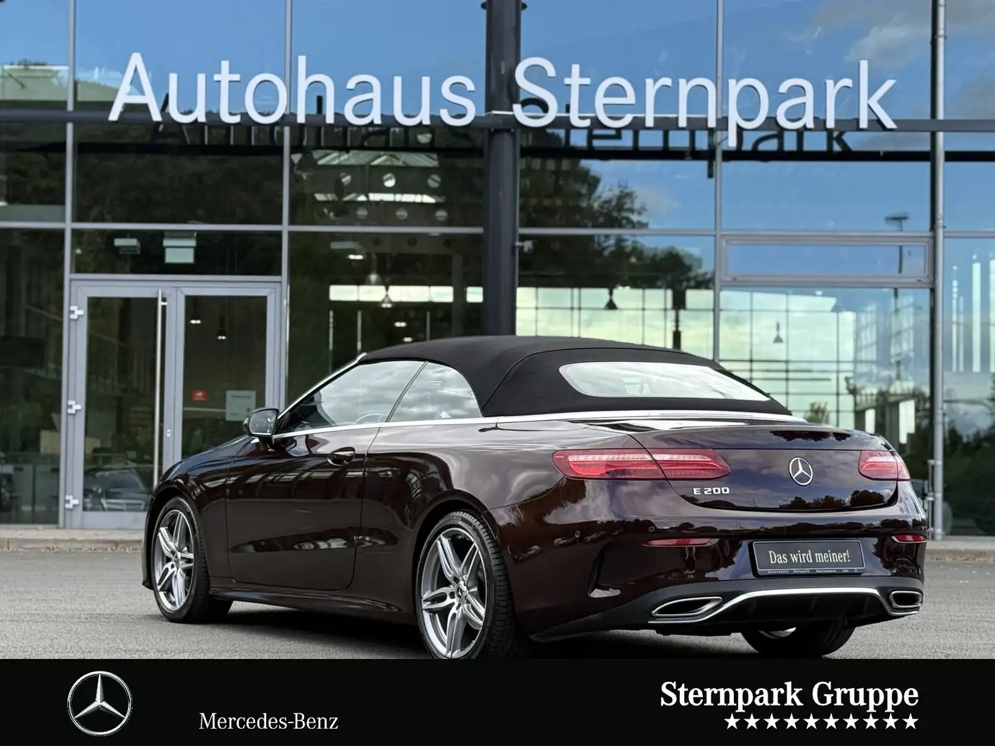 Mercedes-Benz E 200 E 200 AMG Cabriolet LED/RFK/Stdhz/Leder FACELIFT Rot - 2