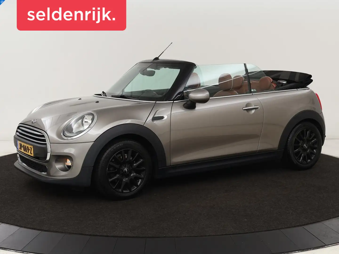 MINI One Cabrio 1.2 Pepper Business | Origineel NL | Leder | Navig Grijs - 1