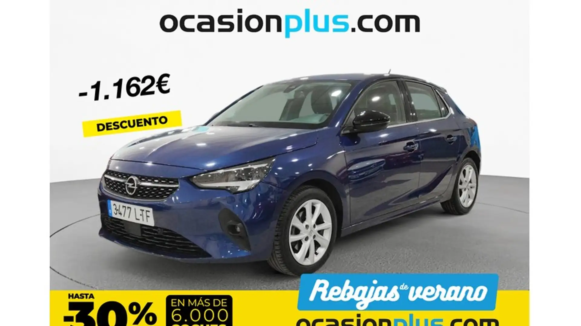 Opel Corsa 1.2T XHT S/S Elegance AT8 100 Bleu - 1