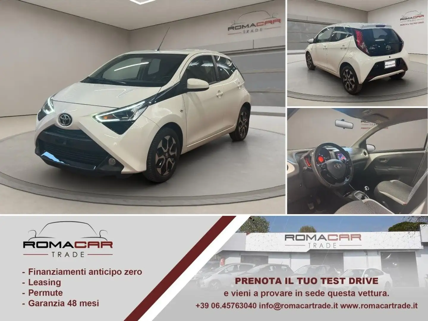 Toyota Aygo Connect 1.0 72 CV 5 P. x-cool NEOPATENTATI! Bianco - 1