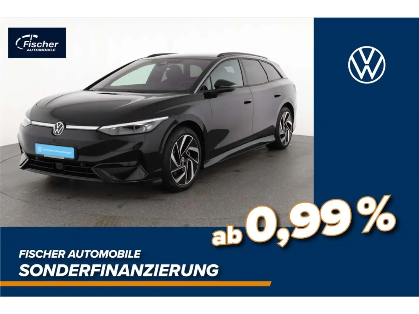 Volkswagen ID.7 Tourer Elektro Pro 77kWh NAV/Matrix-LED/AHK Schwarz - 1
