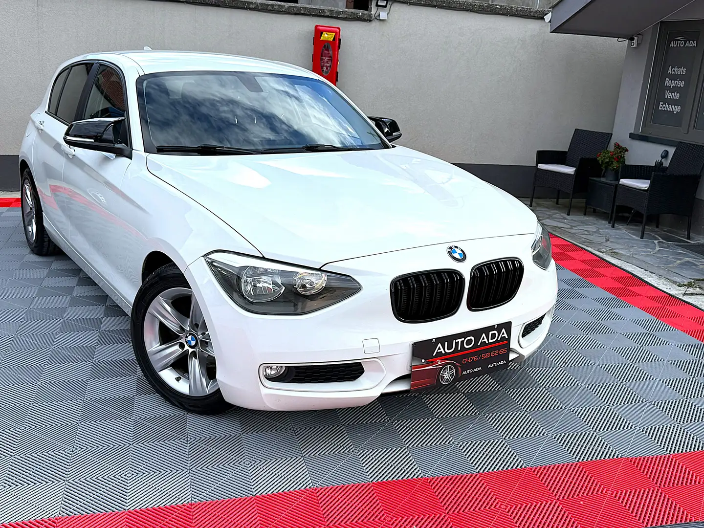BMW 116 --AIRCO--GPS--CUIR--GARANTIE 12 MOIS-- Blanc - 1
