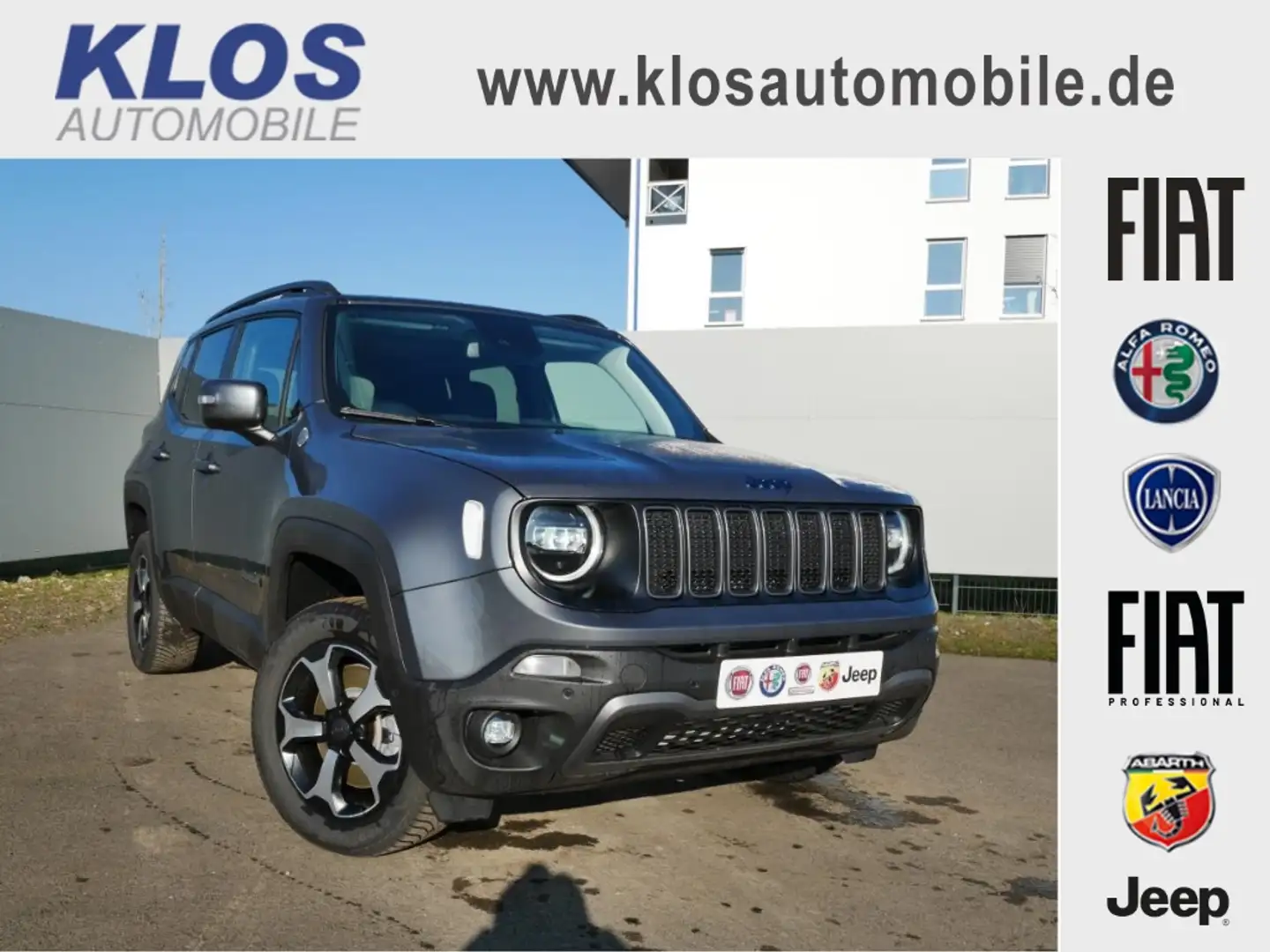 Jeep Renegade TRAILHAWK PHEV 4Xe 240PS AT 1.3 T4 LED NAVI SCHIEB Grey - 1