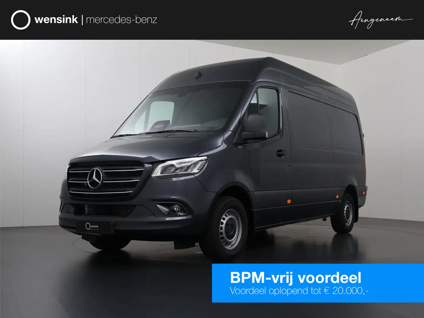 Mercedes-Benz Sprinter 319 CDI L2 H2 Select | Distronic | Led verlichting Grijs - 1