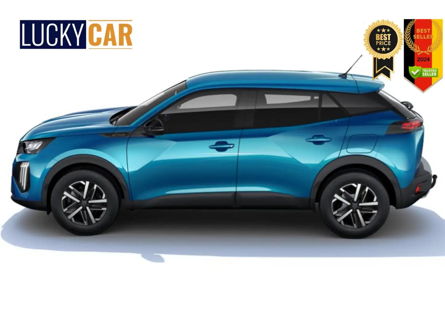 Peugeot 2008 Style MHEV 136 LED AHK Temp PDC 10"-DAB BT 100 ... Blauw - 2