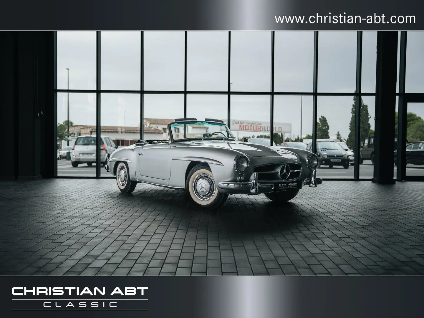 Mercedes-Benz 190 SL Spanische Historische Kennzeichen Silber - 1