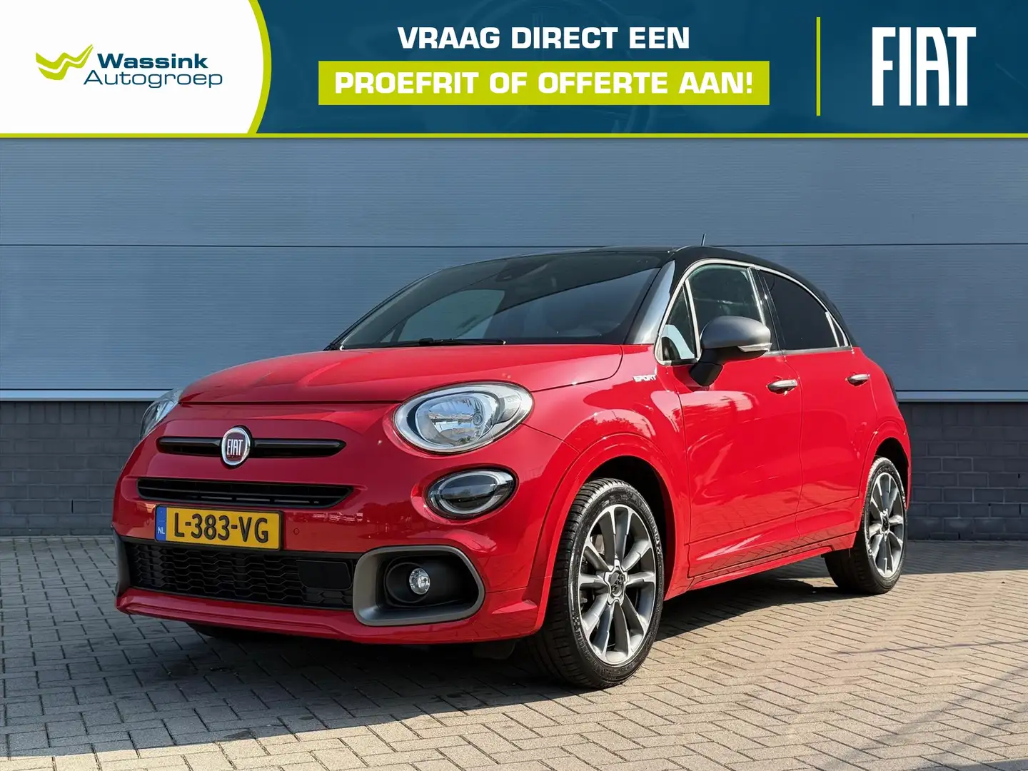 Fiat 500X 1.3 FireFly Turbo 150pk DCT Sport Automaat | Navig Rosso - 1