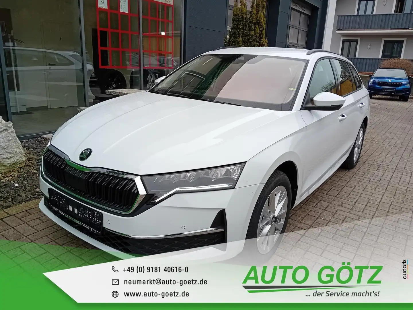 Skoda Octavia Combi Selection DSG AHK-Vorb.*Navi*LED*Tempomat*Ka Weiß - 1