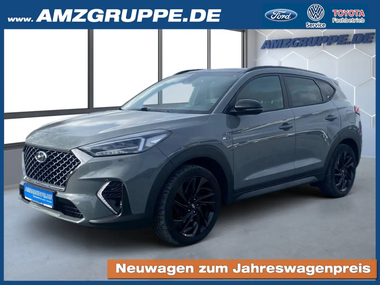Hyundai TUCSON 2.0CRDI 4WD N-Line Pano+Kamera+Navi Grijs - 1