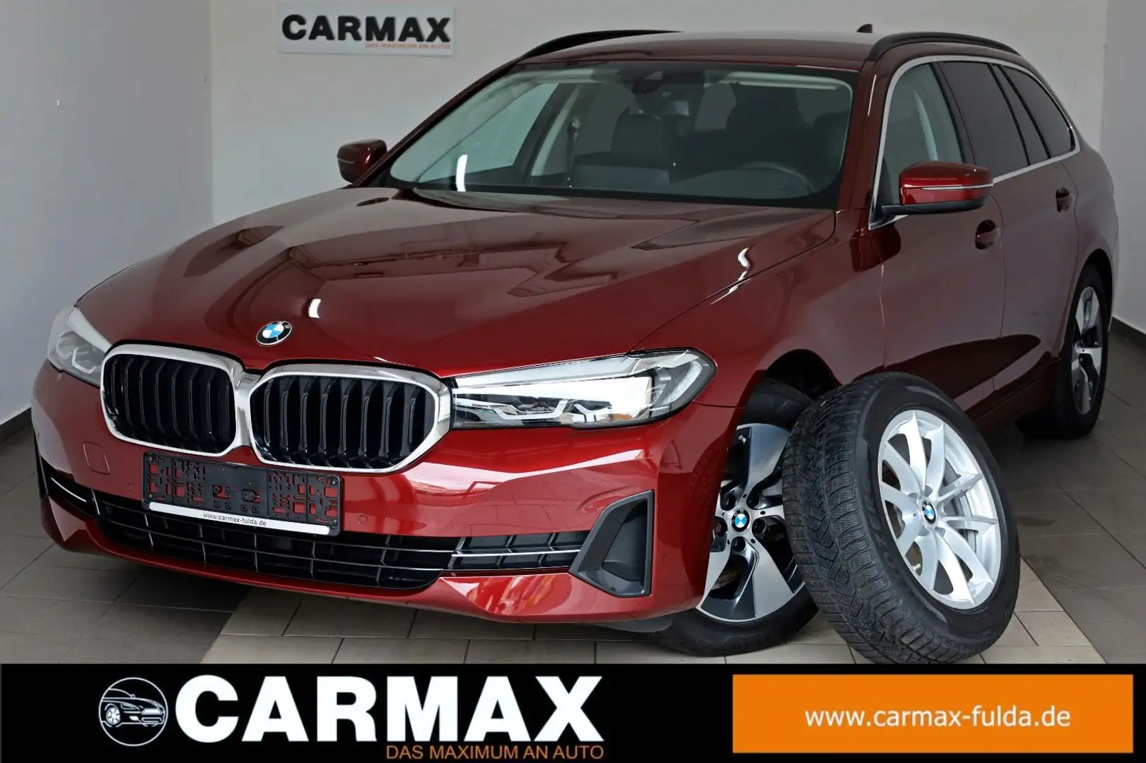 BMW 520 d xDrive,Leder,Navi,LED,Kamera,Standhz.+WR Rot - 1