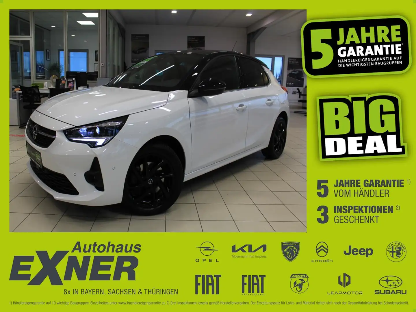 Opel Corsa 1.2 Turbo GS LINE LED+Navi+SHZ+Winterp.+LM Weiß - 1