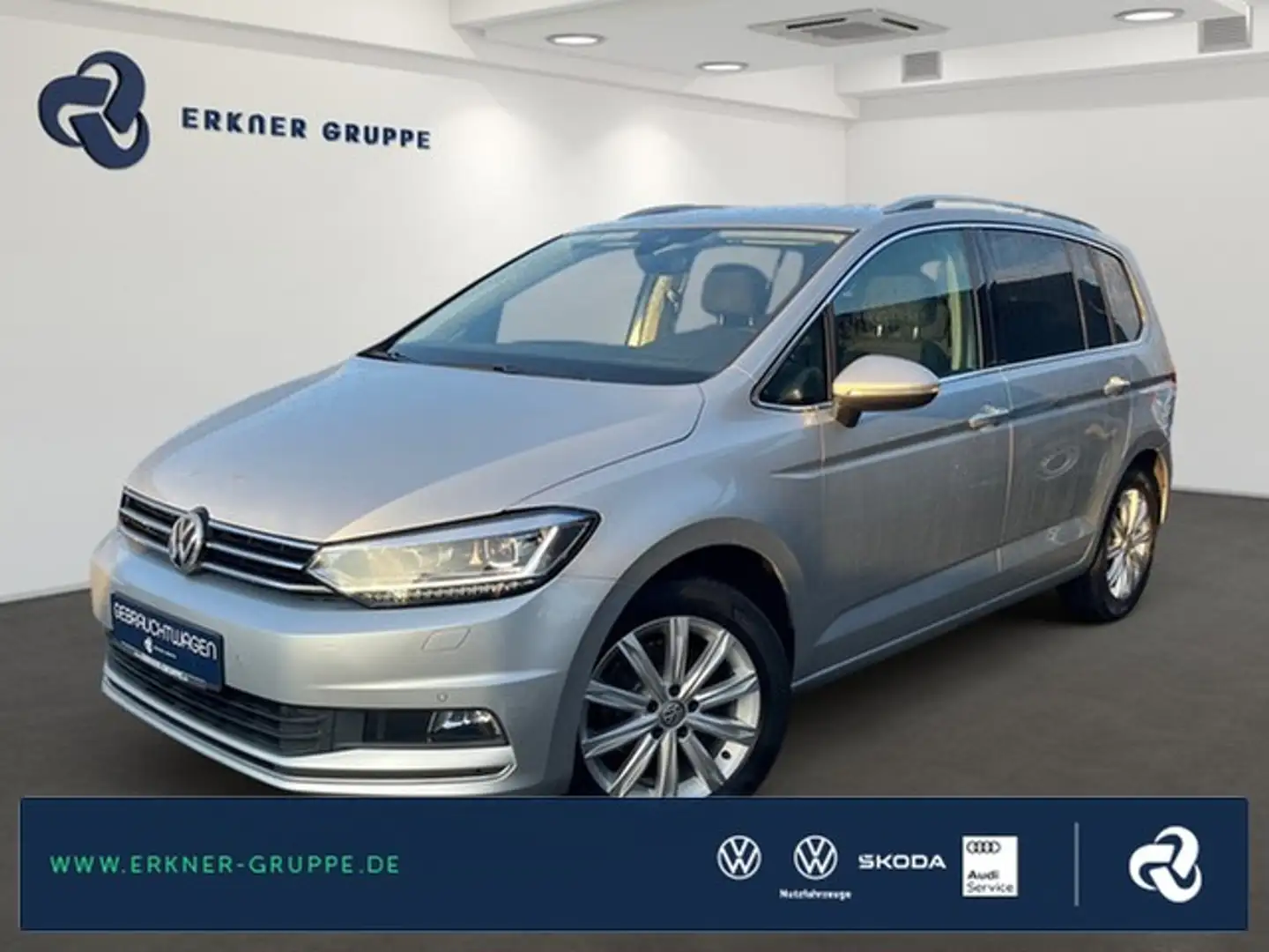 Volkswagen Touran 1.8TSI DSG Highline STNDHZ+NAVI+AHK+KAM+++ Argento - 1