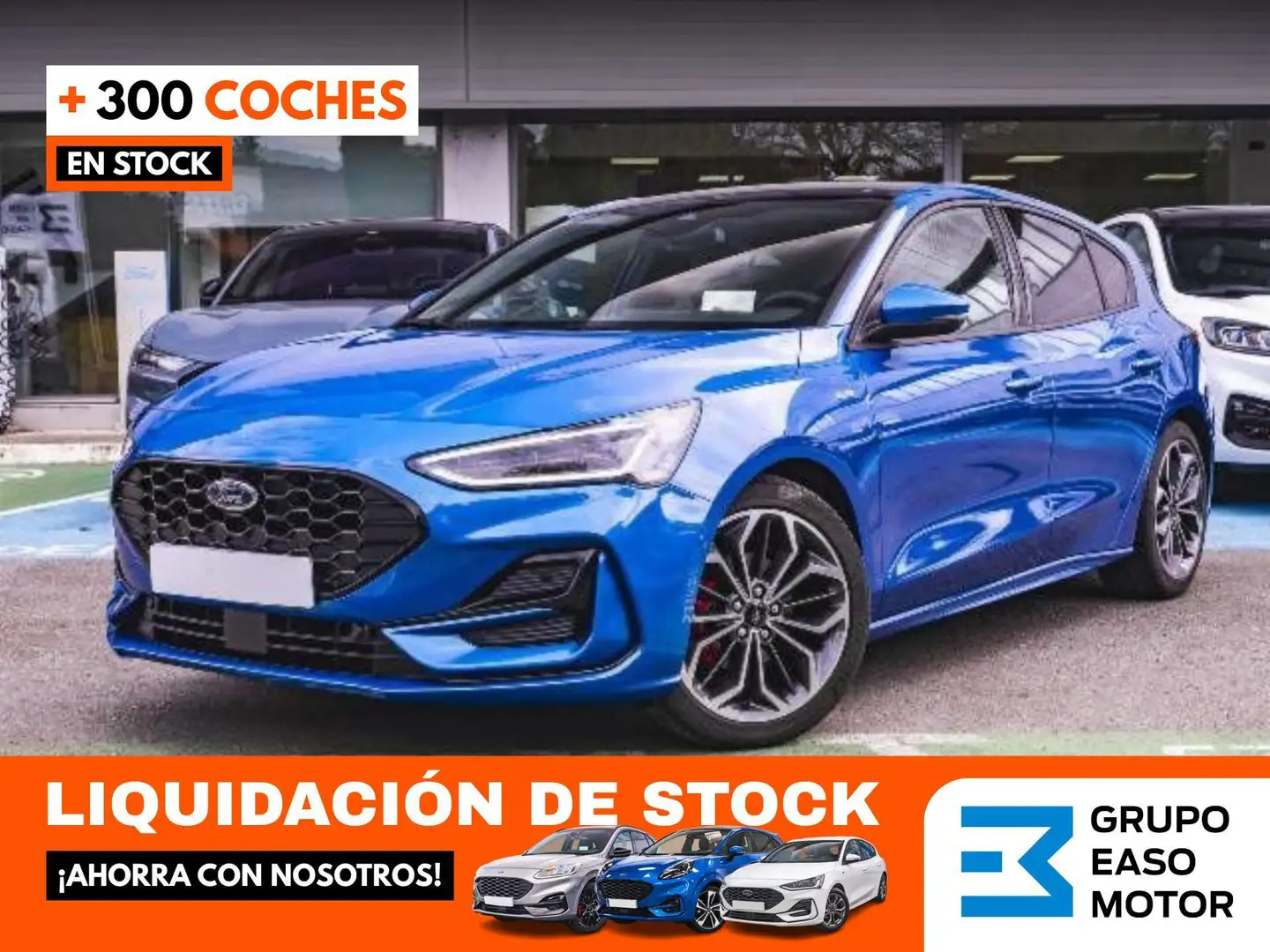 Ford Focus 1.0 Ecoboost MHEV ST-Line X 125 Bleu - 1