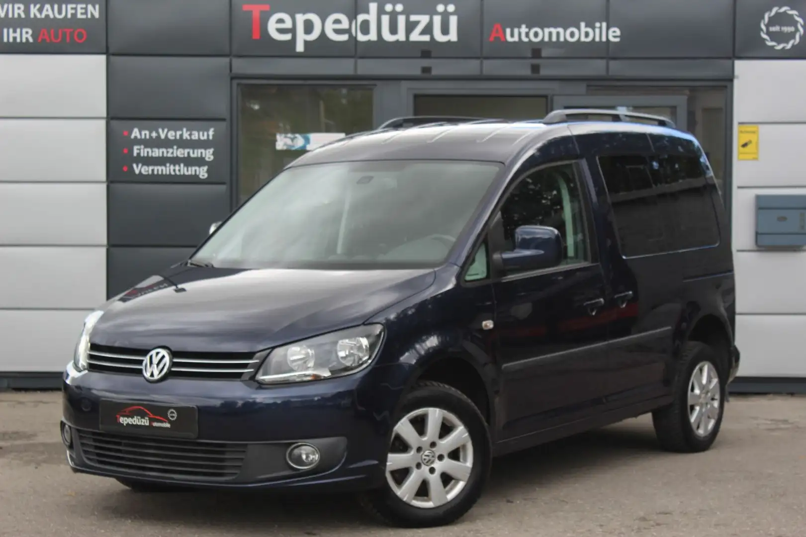 Volkswagen Caddy Comfortline 4Motion*STAHZG*LEDER*AHK*NAVI* Bleu - 1