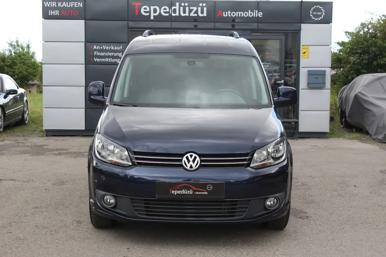 Volkswagen Caddy Comfortline 4Motion*STAHZG*LEDER*AHK*NAVI* Bleu - 2