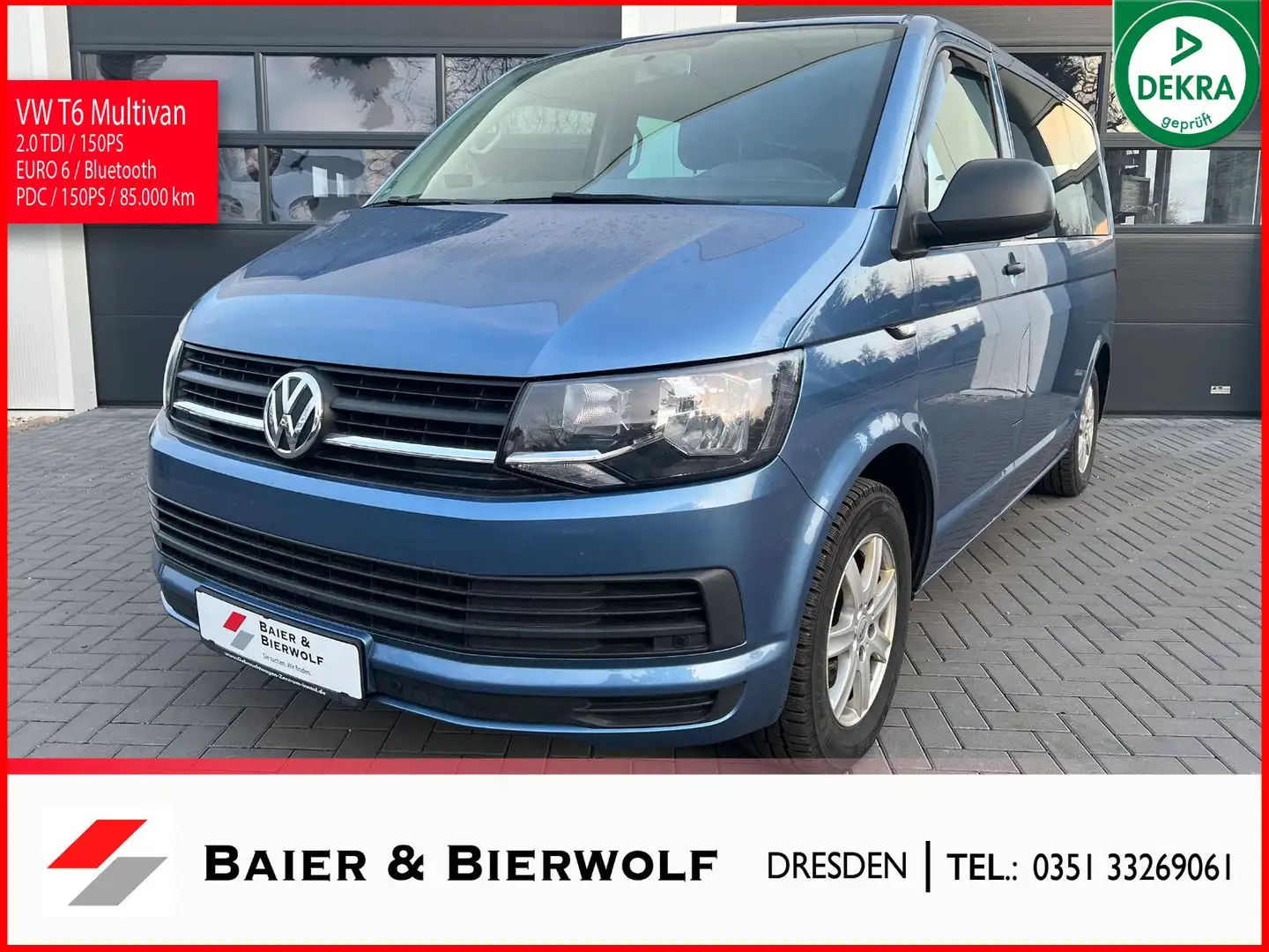 Volkswagen T6 Multivan Generation Six Standheizung PDC TOP Bleu - 1