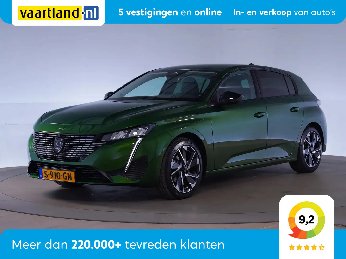Peugeot 308 1.2 PureTech Allure Pack Business [ Navi Camera Sp Groen - 1