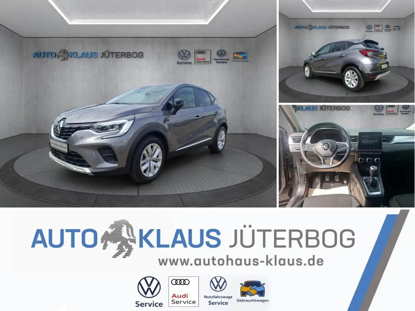 Renault Captur II 1.0 TCe 90 Experience (EURO 6d) LED Gris - 1